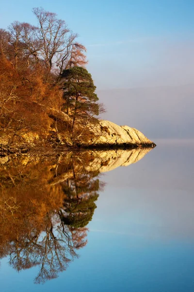 Ullswater Reflections Reflexiones Matutinas Sobre Ullswater Parque Nacional English Lake — Foto de Stock