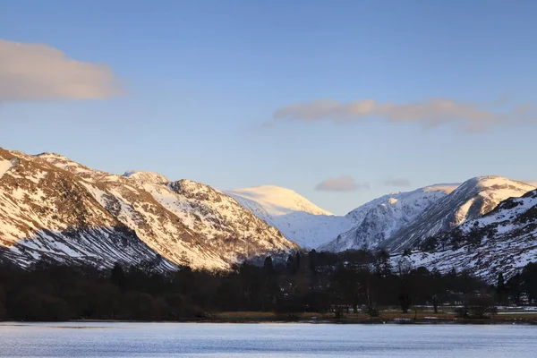 Patterdale Ansicht Der Blick Über Das Ullswater Von Glennridding Durch — Stockfoto