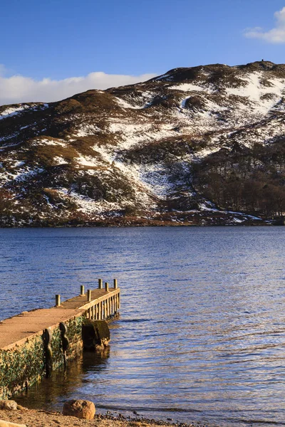 Muelle Ullswater Muelle Una Etapa Aterrizaje Situado Bahía Gowbarrow Las — Foto de Stock