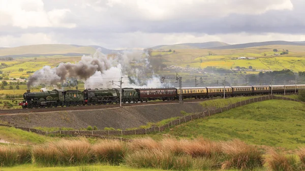 Preserved Steam Locomotives 5043 Earl Mount Edgcumbe 46233 Duchess Sutherland Royalty Free Stock Photos