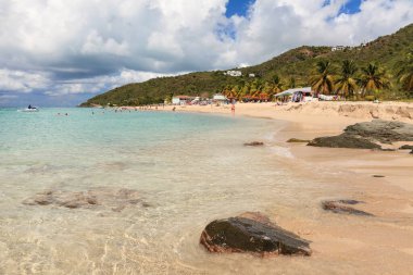 Turners Beach, Antigua.   The view across Turner's Beach on the Caribbean Island of Antigua.