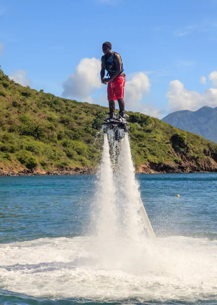 Flyboarding Zademonstrował Cockleshell Bay Płyta Została Opracowana 2011 Roku Pierwszymi — Zdjęcie stockowe