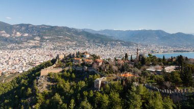 Türkiye 'deki Alanya Şatosu manzarası.