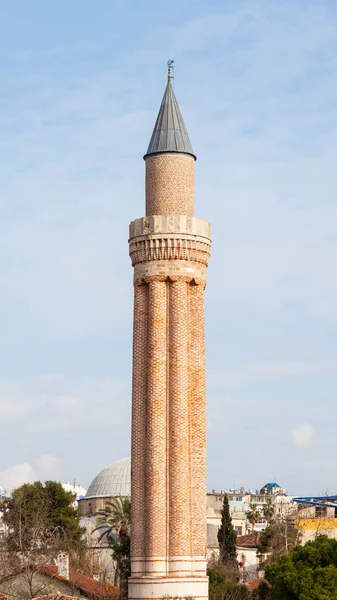 Utsikten Mot Den Gamla Staden Kaleici Och Yivli Minaret Historiska — Stockfoto