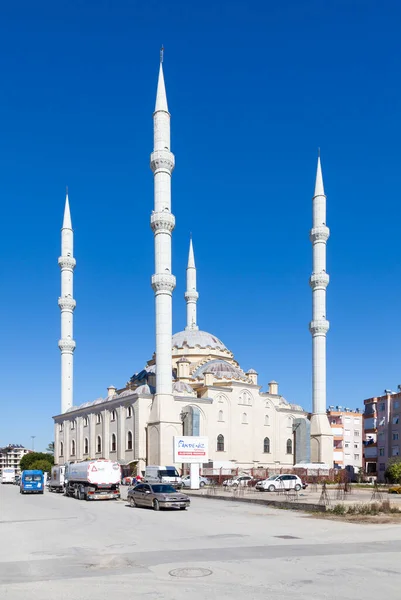 Mešita Kulliye Vyobrazena Okrese Manavgat Jižní Turecko Mešita Čtyři Minarety — Stock fotografie