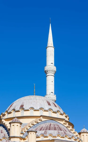 Dome Minaret Kulliye Mosque Manavgat Turkey Mosque Has Four Minarets — Stock Photo, Image