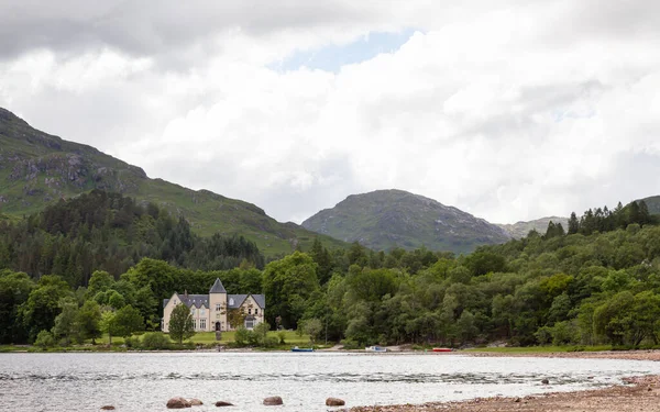 Jestem Loch Sheil Widok Loch Sheil Glenfinnan Szkockich Wyżynach Loch — Zdjęcie stockowe