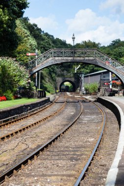 Haverthwaite İstasyonu. İstasyon, Kuzey İngiltere 'de korunmuş Lakeside ve Haverthwaite Demiryolu üzerindedir..