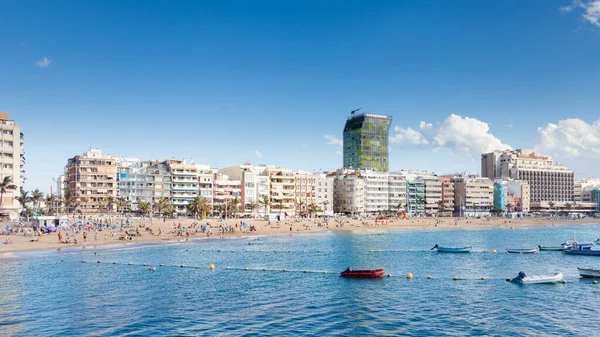 Las Palmas de Gran Canaria, İspanya 'daki Las Canteras plajı.