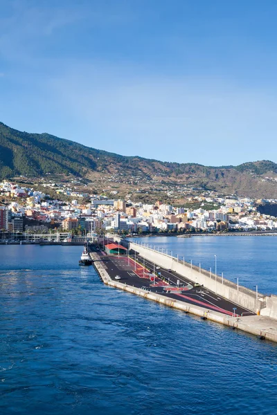 Vista Hacia Paseo Marítimo Santa Cruz Isla Española Palma — Foto de Stock