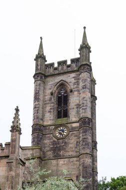 Stoke-On-Trent, İngiltere 'deki Stoke Minster' ın çan kulesi. Aziz Peter ad Vincula 'ya adanmıştır (Aziz Peter in Chains).