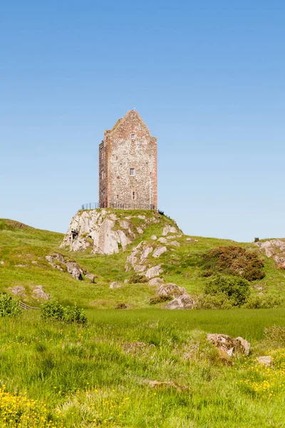 Smailholm Tower Вежа Кордоні Шотландії Була Побудована 1400 Роках Захисту — стокове фото