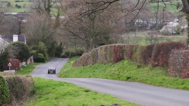 Supercharged 1933 Sube Southwaite Hill Cumbria Inglaterra Coche Está Participando — Vídeos de Stock