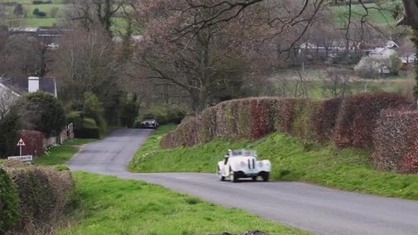 Alvis Frazer Nash Wspinają Się Southwaite Hill Kumbrii Anglii Samochody — Wideo stockowe