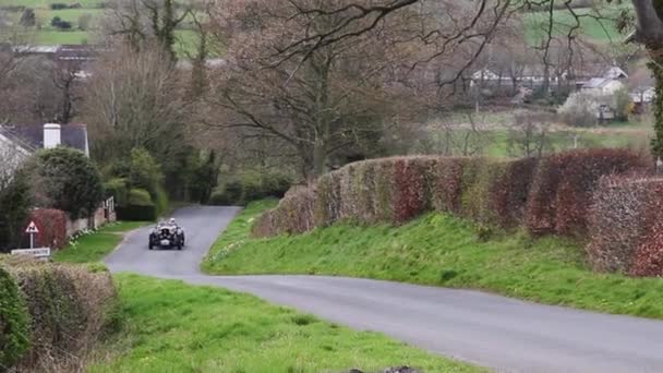 Bentley Special Roku 1948 Šplhá Southwaite Hill Cumbrii Anglii Auto — Stock video