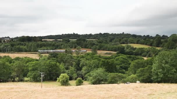 Vlak Transpennine Express Jede Přes Southwaite Cumbria Severní Anglii — Stock video