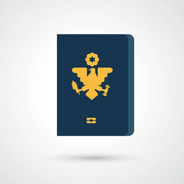 Pasaporte Icono vector — Vector de stock