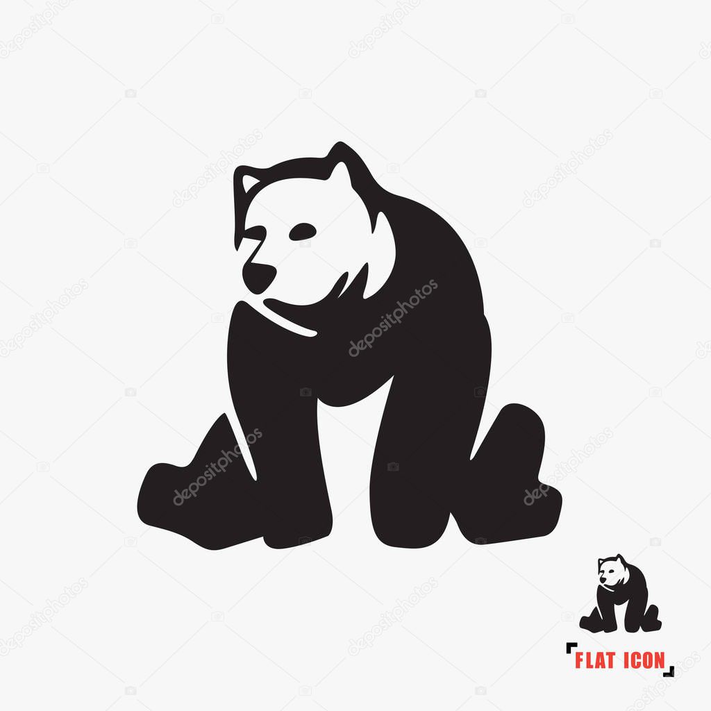 Bear flat icon