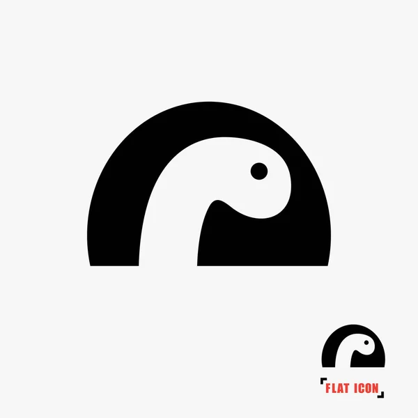 Żółw płaskie ikona — Wektor stockowy