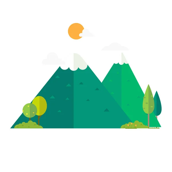 Illustration of mountain — Stock Vector