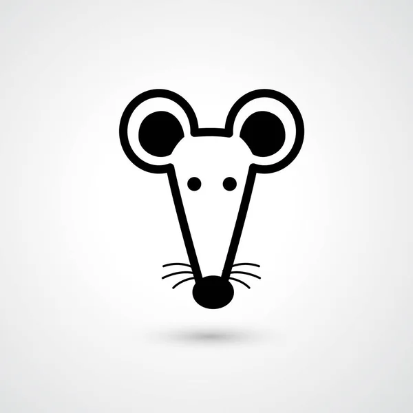 Rat head icon vector — Stock Vector