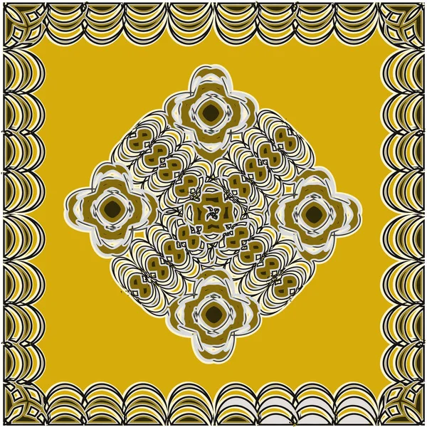 Imagen Color Dorado Símbolo Cruz Patrón Triángulo Diseño Gráfico Vectorial — Archivo Imágenes Vectoriales