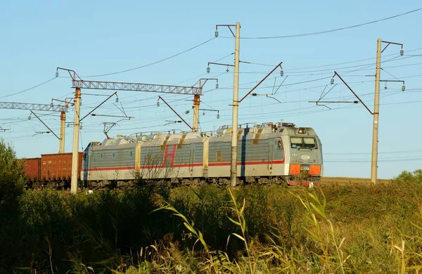 Tåget Anses Vara Ett Säkraste Transportsätten — Stockfoto