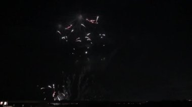 En güzel havai fişek gösterisi Yeni yıl kutlaması Nagaoka Hanabi Japonya 