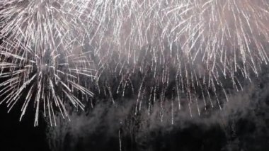 En güzel havai fişek gösterisi Yeni yıl kutlaması Nagaoka Hanabi Japonya 