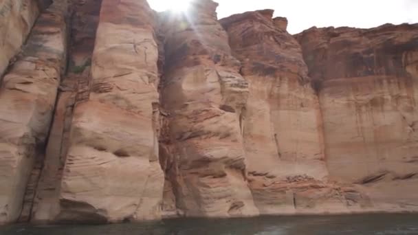 Arizona Lago Powel Paseo Barco Toda Velocidad — Vídeos de Stock