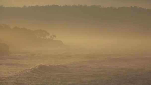 Bali Indonesia Nusa Lembongan Dröm Strand Morgon Soluppgång Ocean Ave — Stockvideo