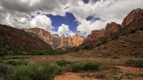 Zion Nationalpark Ägare Jungfrutid Förfaller — Stockvideo