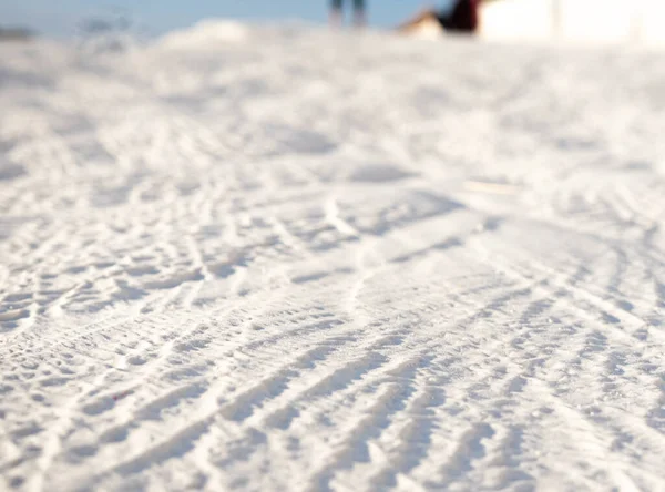 Pamukkale Deki Dokuların Travertinlerin Makro Görüntüsü Arka Planda Iki Bulanık — Stok fotoğraf