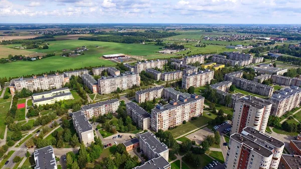Aerial Panoramic View Southern Part Siauliai City Lithuania Old Soviet — 图库照片