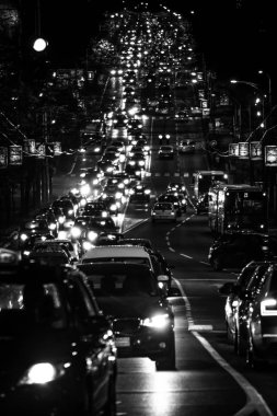 Traffic in Europe during evenings
