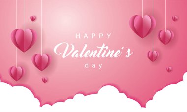 Sevgililer Günü arkaplan tanıtım şablonu