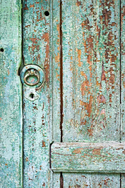 Old gate with paint peeling off, pattern — Stock Photo, Image