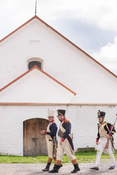 Olomouc Tsjechië Oktober 2017 Historische Festival Olmutz 1813 Napoleontische Soldaten — Stockfoto