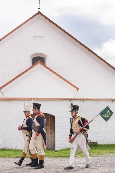 Olomouc Tsjechië Oktober 2017 Historische Festival Olmutz 1813 Napoleontische Soldaten — Stockfoto