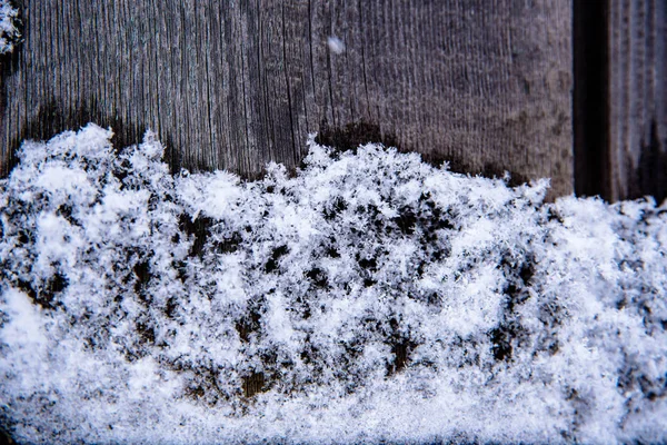 Білі Сніжинки Дерев Яному Фоні — стокове фото