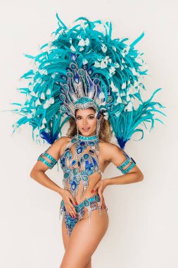 Muhteşem Brezilya samba dansçısı portre