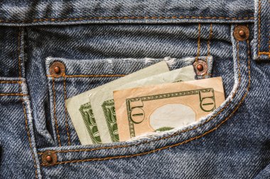 Levis kot pantolon cebinde para