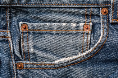 Mavi jeans Levi'S butonlar yakın çekim