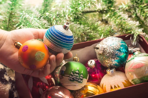 Bolas de decoración de Navidad — Foto de Stock