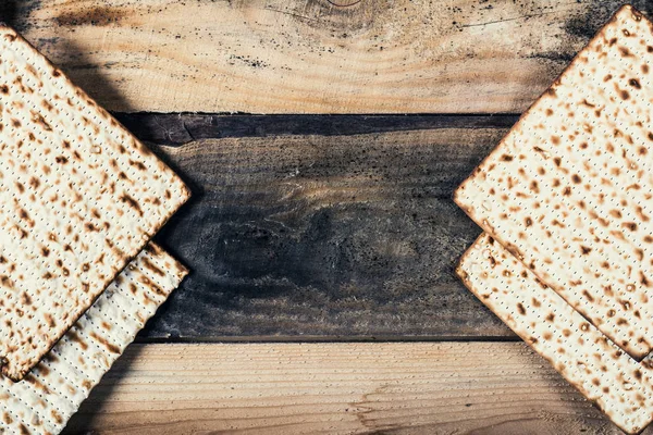 Fısıh üzerinde Yahudi matza — Stok fotoğraf