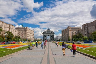 Zafer kapısı üzerinde Kutuzov Avenue