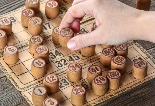 Jogo de loteria vintage — Fotografia de Stock