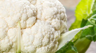 Organik karnabahar yakın çekim