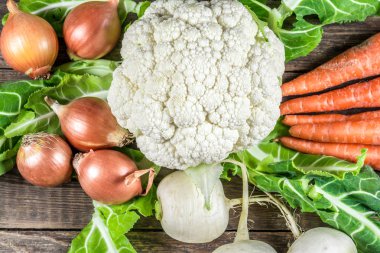 Taze organik sebze kümesi