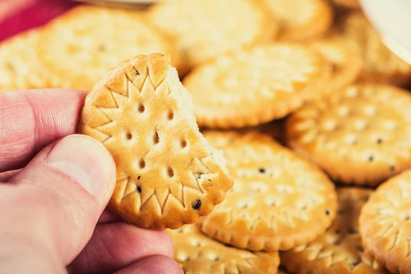 Kex krackningsanläggning i hand — Stockfoto